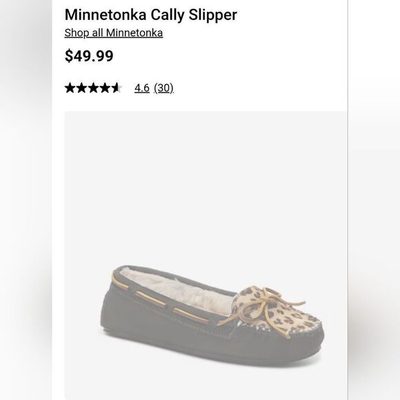 MINNETONKA Leopard Print Cally Slipper - Picture 8 of 8